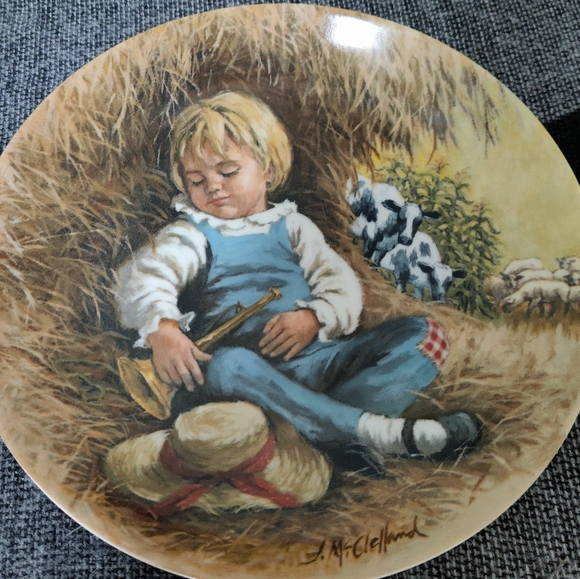 Little Boy Blue RECO Collector Plate 8.5 - Picture 2 of 8